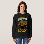Sweatshirt Mycologue Amateur Avec Morilles Discutables Champi (Devant entier)