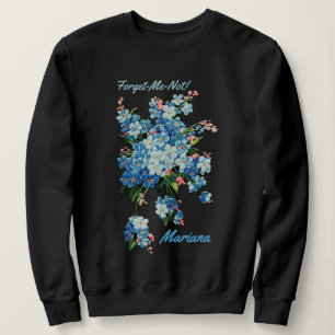 Sweatshirt Myosotis des marais bleus - personnalisés