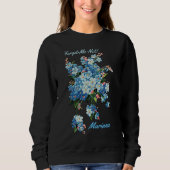 Sweatshirt Myosotis des marais bleus - personnalisés (Devant)