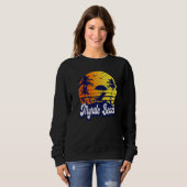 Sweatshirt Myrtle Beach Carolina Sunset Beach Retro Premium (Devant entier)