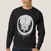 Sweatshirt Mystical Lotus  Astrological Celestial Crescent Mo (Devant)