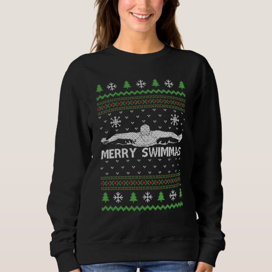 Sweatshirt Nager Doux moche Noël (Devant)
