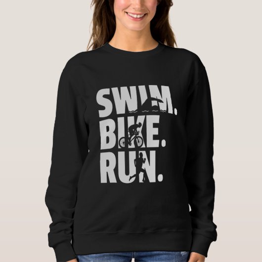 Sweatshirt Nager Vélo Courir Graphique Course à pied Natation (Devant)