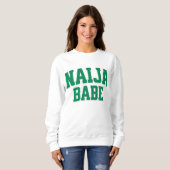 Sweatshirt Naija Babe Fierté Nigériane (Devant entier)