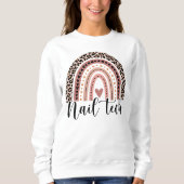 Sweatshirt Nail Tech Rainbow, Nail Technician Appréciation (Devant)