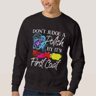 Sweatshirt Nail Tech Travail Uniforme Nail Polonais 2