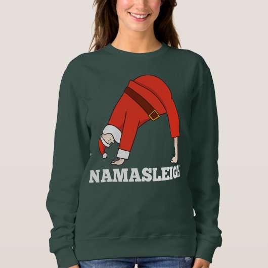 Sweatshirt NamaSleigh Christmas Yoga Namaste (Devant)