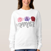 Sweatshirt Namaste à trois fleurs (Devant)