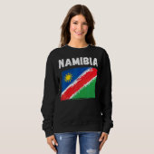 Sweatshirt Namibie Drapeau Souvenir Randonnée Holiday 2022 (Devant entier)