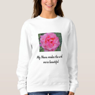 Sweatshirt Nana Fait De Beaux Grands-Parents Roses Roses Rose