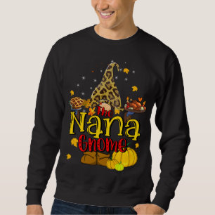 Sweatshirt Nana gnome Fall Y'all Gnome Citrouille épice Thank