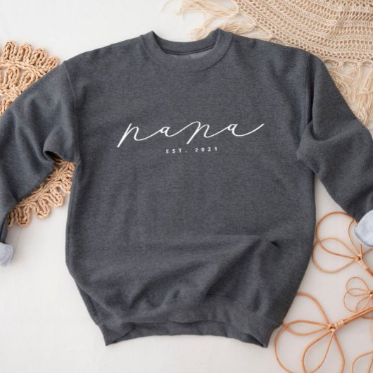 Sweatshirt Nana Grandma personnalisé