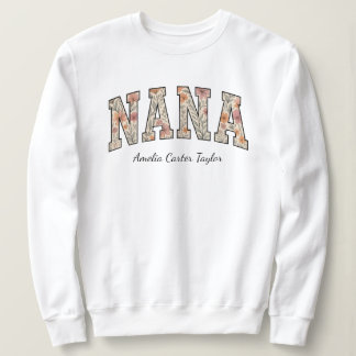 Sweatshirt Nana personnalisée avec les noms des petits enfant
