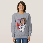 Sweatshirt Nancy Pelosi applaudissant le mème (Devant entier)
