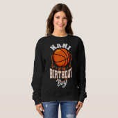 Sweatshirt Nani De L'Anniversaire Boy Basketball Thème Annive (Devant entier)