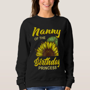 Sweatshirt Nanny De Fille Anniversaire Tournesol Correspondan