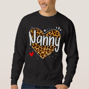 Sweatshirt Nanny For Women Grand-mère's Day Christmas Bir