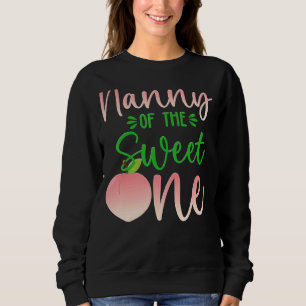 Sweatshirt Nanny Of The Birthday One Peach 1st Summer Fruit F
