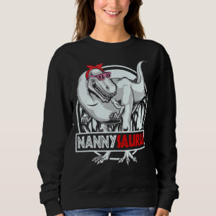 Sweatshirt Nannysaurus Rex Dinosaur Fête des mères