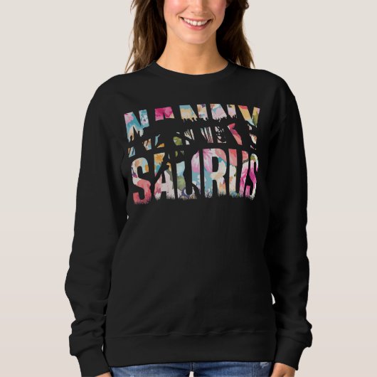 Sweatshirt Nannysaurus Rex Grandma Dinosaur Rex Nanny Saurus (Devant)