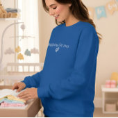 Sweatshirt Napping for Two , Cute Pregnancy Reveal 