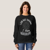 Sweatshirt Narcolepsy Awareness Drunk Narcoleptic Warrior Sur (Devant entier)