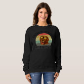Sweatshirt N'Arrêtez Pas Retrievin Golden Retrieve Dog Owg La (Devant entier)