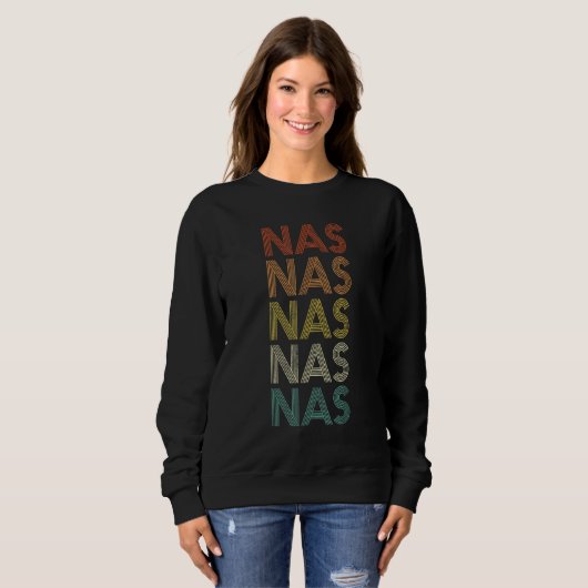 Sweatshirt Nas Vintage Retro (Devant entier)