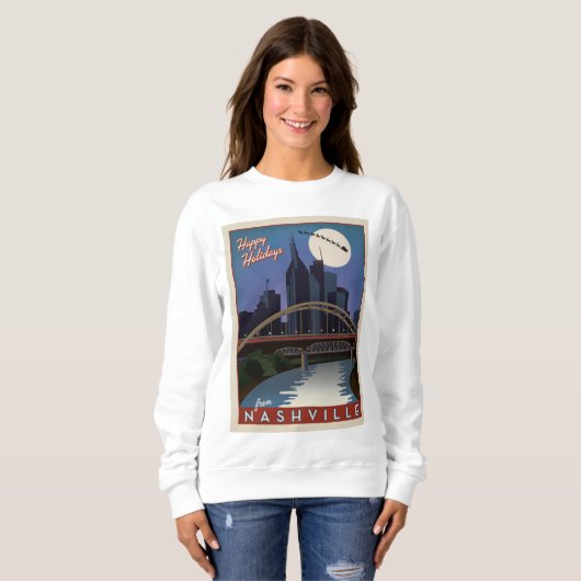 Sweatshirt Nashville Skyline (Devant entier)