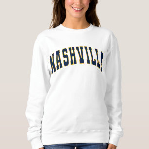 Sweatshirt Nashville Tennessee Vintage Varsity College Style 