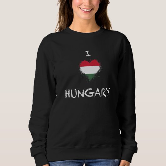 Sweatshirt National Flag of Hungary souvenir  for men women   (Devant)