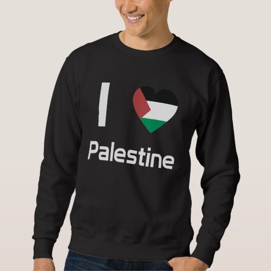 Sweatshirt National Flag of Palestine souvenir for men women (Devant)
