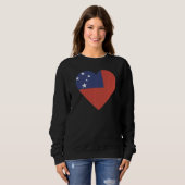Sweatshirt National Flag of Samoa souvenir for men women 4 (Devant entier)