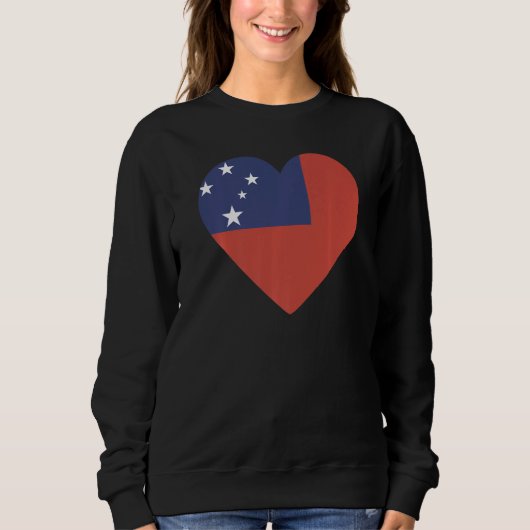 Sweatshirt National Flag of Samoa souvenir for men women 4 (Devant)
