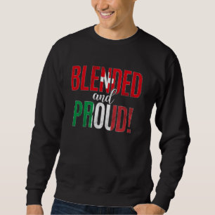 Sweatshirt Nationalité Fier Et Fier Moitié Suisse Moitié Ital