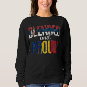 Sweatshirt Nationalité Fier Et Flime Moitié Serbe Moitié Ro