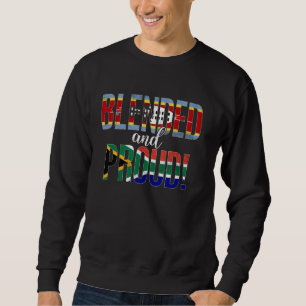 Sweatshirt Nationalité Fier Et Flime Moitié Swaziland Moitié