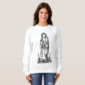 Sweatshirt Nativité de Noël Vierge et Enfant Vierge Marie (Devant entier)