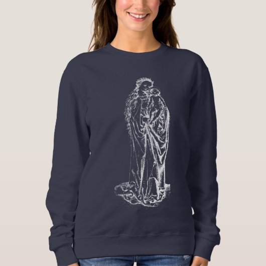 Sweatshirt Nativité de Noël Vierge et Enfant Vierge Marie (Devant)