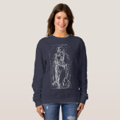 Sweatshirt Nativité de Noël Vierge et Enfant Vierge Marie (Devant entier)