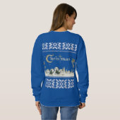 Sweatshirt Nativité religieuse de Noël de Jérusalem (Dos entier)