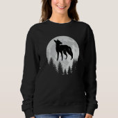 Sweatshirt Nature full moon fox hunter (Devant)