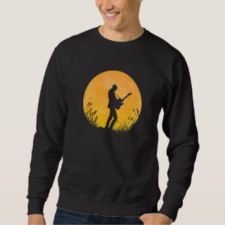 Sweatshirt Nature Moon Guitar  Acoustic Guitar Players Guitar
