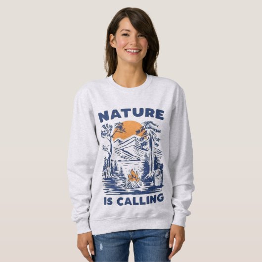 Sweatshirt Naturel appelle (Devant entier)