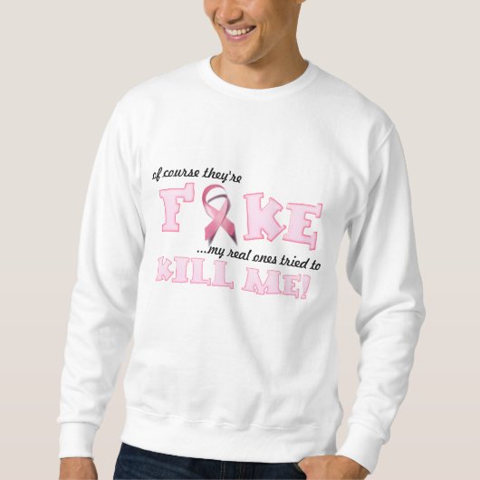 Sweatshirt Naturellement ils sont faux… (Devant)