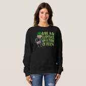Sweatshirt Naughty Dr Fauci Leprechaun Chamer de la Saint Pat (Devant entier)
