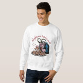 Sweatshirt Naughty Krampus Design de Noël (Devant entier)