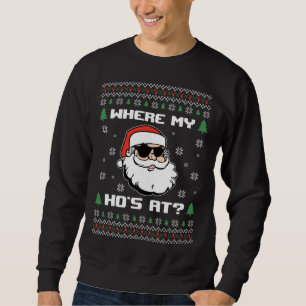 Sweatshirt Naughty Vilain Sweater Funny Adulte Où est