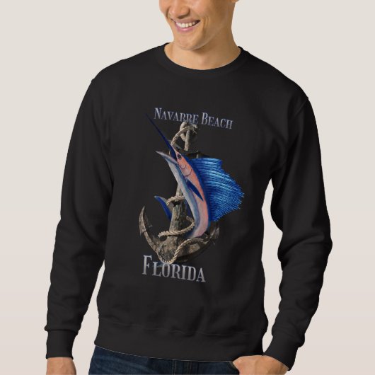 Sweatshirt Navarre Beach Floride Espadon Marlin Ocean Fishi (Devant)