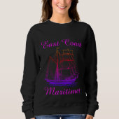 Sweatshirt Navire maritime de la côte Est Maritimer (Devant)
